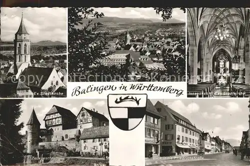 Balingen Evangelische Kirche Innenansicht Zollernschloss Kat. Balingen