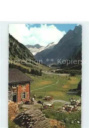 Ginzling Steinbock Haus Floite Floitengletscher Trippachsattel Moerchnergruppe Kat. Mayrhofen