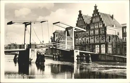 Haarlem Gravenstenenbrug Bruecke Kat. Haarlem