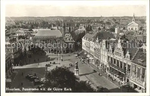 Haarlem Panorama v.a. de Grote Kerk Monument Kat. Haarlem