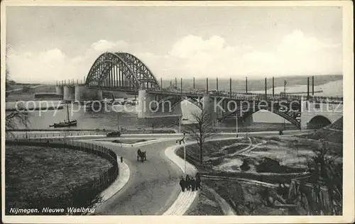 Nijmegen Nieuwe Waalbrug Bruecke Kat. Nimwegen Nijmegen