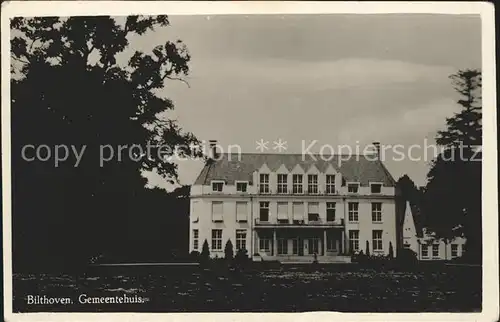 Bilthoven Gemeentehuis Kat. Bilthoven