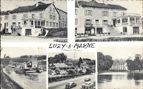 Luzy sur Marne Hotel Beausejour Restaurant Bateau Etang Chateau Kat. Luzy sur Marne