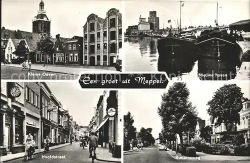 Meppel Kleine Oever Nieuwe Haven Hoofdstraat Stationsweg Kat. Meppel