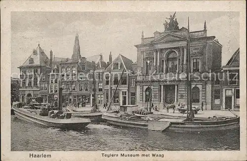 Haarlem Teylers Museum met Waag Schiff Kat. Haarlem