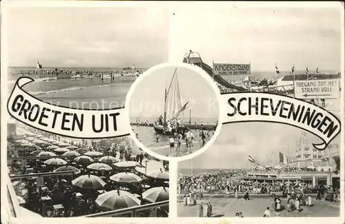 Scheveningen Strand Hotel Restaurant Segelschiff Kat. Scheveningen