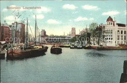 Rotterdam Leuvenhaven Schiffe Kahn Kat. Rotterdam
