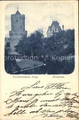 Nijmegen Kronenburgen Park Toren Turm Kat. Nimwegen Nijmegen