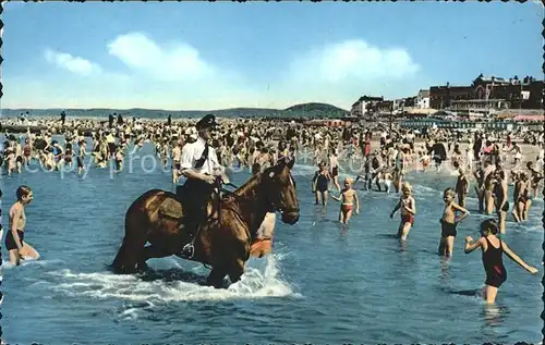 Scheveningen Veilig baden Strandleben Reiter Kat. Scheveningen