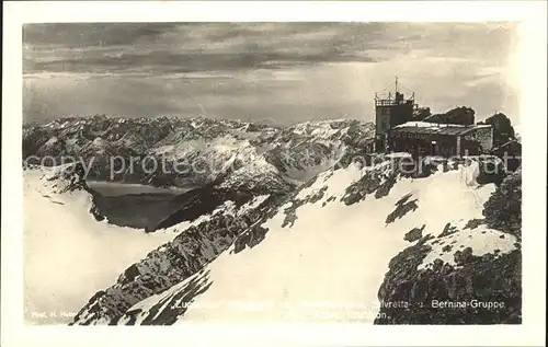 Zugspitze Muenchnerhaus Panorama Bernina Gruppe Serie Deutsche Heimatbilder Huber Karte Kat. Garmisch Partenkirchen