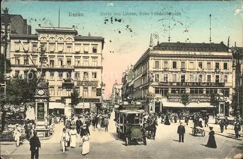 Berlin Unter den Linden Ecke Friedrichstrasse Kat. Berlin