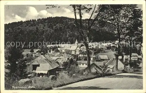 Todtmoos Ortsansicht mit Kirche Schwarzwald Kat. Todtmoos