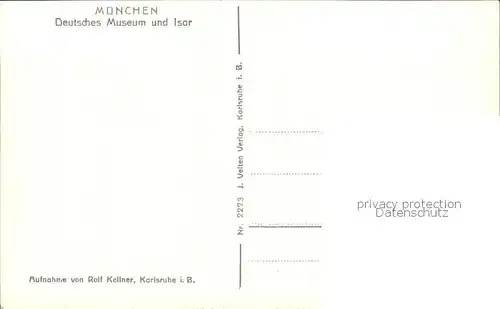 Muenchen Deutsches Museum und Isar Kat. Muenchen
