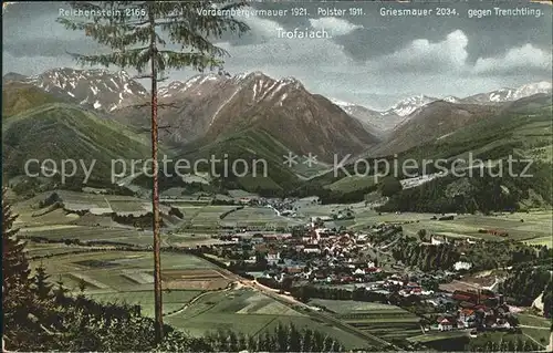 Trofaiach Gesamtansicht mit Alpenpanorama Kat. Trofaiach