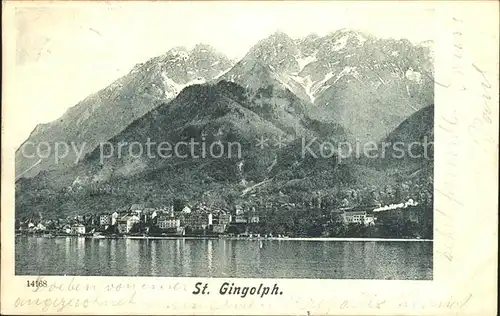 St Gingolph VS Vue generale Lac Leman Montagnes Kat. St Gingolph