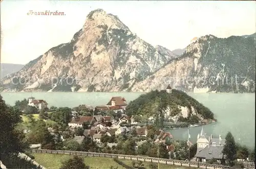 Traunkirchen am Traunsee Alpen Photochromiekarte Nr. 106 Kat. Traunkirchen