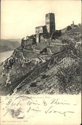 Caub Burg Gutenfels am Rhein Kat. Kaub