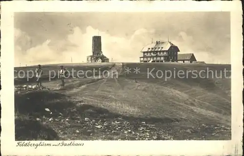 Feldberg Schwarzwald Feldbergturm mit Gasthaus Kat. Feldberg (Schwarzwald)