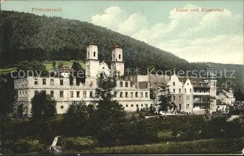 Frauenalb Ruine und Klosterhof Kat. Marxzell