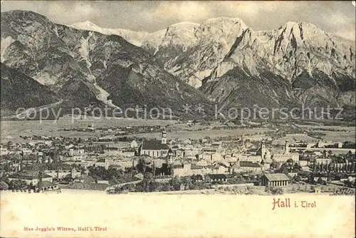 Hall Tirol Gesamtansicht mit Alpenpanorama Kat. Hall in Tirol