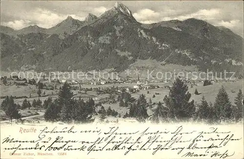 Reutte Tirol Panorama Alpen Kat. Reutte