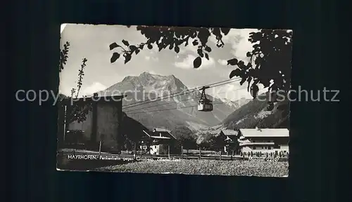 Mayrhofen Zillertal Penkenbahn Bergbahn gegen Gruenberg Kat. Mayrhofen