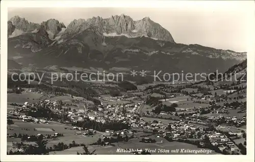 Kitzbuehel Tirol Panorama mit Kaisergebirge Kat. Kitzbuehel