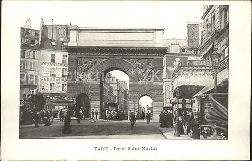 Paris Porte Saint Martin Kat. Paris