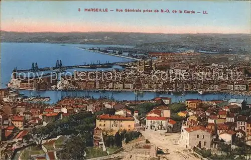 Marseille Vue generale prise de Notre Dame de la Garde Kat. Marseille