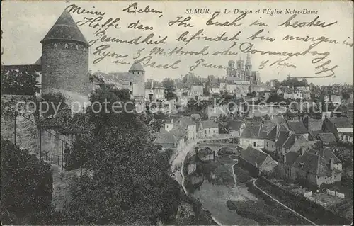 Semur en Auxois Le Donjon Eglise Notre Dame Kat. Semur en Auxois