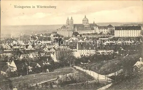 Weingarten Wuerttemberg Teilansicht mit Kloster / Weingarten /Ravensburg LKR