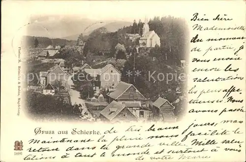 Schierke Harz Ortsansicht mit Kirche / Schierke Brocken /Harz LKR