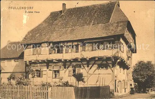 Pfullendorf aeltestes Haus Kat. Pfullendorf
