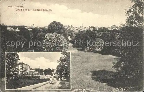 Bad Nauheim Blick von der Kurhaus Terrasse Kat. Bad Nauheim