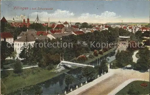 Villingen Schwenningen Blick ueber die Stadt Kat. Villingen Schwenningen