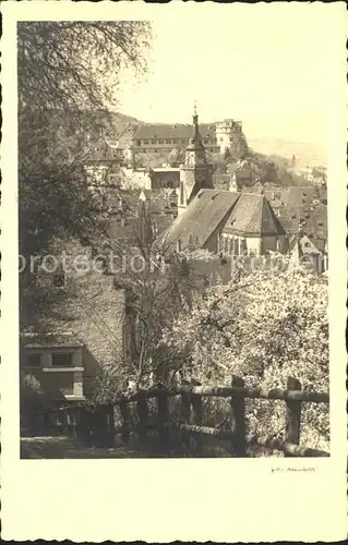 Tuebingen Stiftskirche und Schloss Kat. Tuebingen