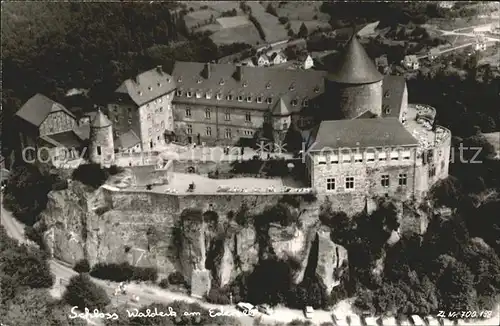 Edersee Schloss Waldeck Fliegeraufnahme Kat. Edertal