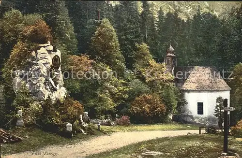 Golling Salzach Pass Luegg Kapelle Alpenpass Photochromiekarte Nr 9778 Kat. Golling an der Salzach