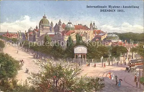 Dresden Internationale Hygiene Ausstellung 1911 Sondermarke Kat. Dresden Elbe