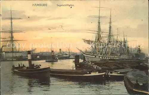 Hamburg Segelschiff Hafen Kat. Hamburg