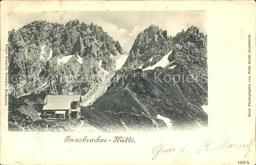 Innsbruckerhuette Berghaus Stubaier Alpen Gebirgspanorama Kat. Neustift im Stubaital