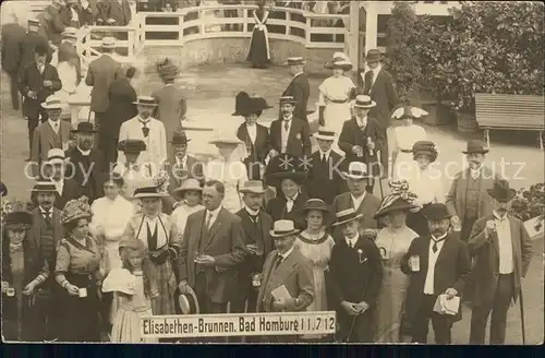 Bad Homburg Elisabethen Brunnen Gruppenbild Kat. Bad Homburg v.d. Hoehe