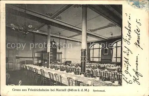Friedrichsheim Speisesaal Kat. Malsburg Marzell