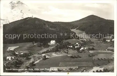 Schweigmatt Kurort mit Hohe Moehr Fliegeraufnahme Kat. Schopfheim