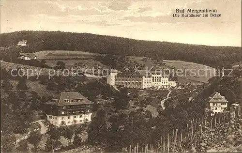 Bad Mergentheim Kurhaeuser am Berge Kat. Bad Mergentheim