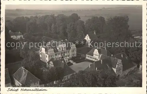 Hohenaltheim Schloss Fliegeraufnahme Zensurstempel Kat. Hohenaltheim