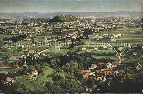 Graz Steiermark Panorama Blick von Goesting aus Kat. Graz