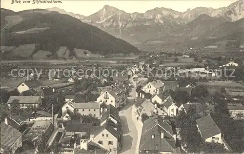 Admont Steiermark Panorama Blick vom Stiftskichturm Alpenpanorama Kat. Admont