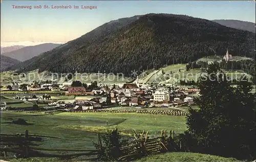 Tamsweg Lungau und St Leonhard Panorama Kat. Tamsweg