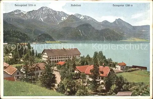 Kochel See mit Herzogstand Bayerische Voralpen Kat. Kochel a.See